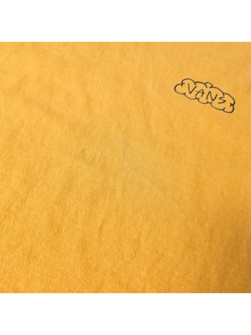 Vans T Shirt Mens Size Medium Yellow Enjoying Every Moment Sunshine - Picture 6 of 8